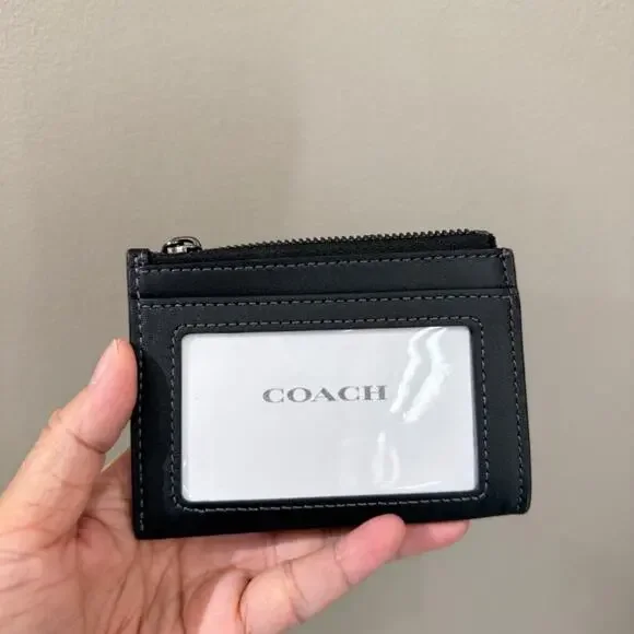 Coach CAT65 Mini Skinny Id Case With Floral Applique - Picture 3 of 5